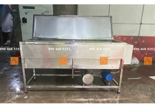 Má rửa chai 24 vòi bán tự động, Máy súc rửa chai lọ thuỷ, chai nhựa, hũ yến, vò gốm sứ