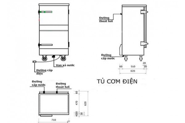 Ưu điểm của tủ nấu cơm và hướng dẫn cách lắp đặt vận hành tủ